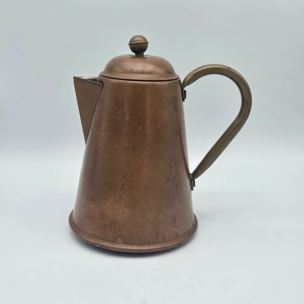 Vintage Copper Coffee Pot Spartan Copperware MCM Rustic Farmhouse Kitchenware